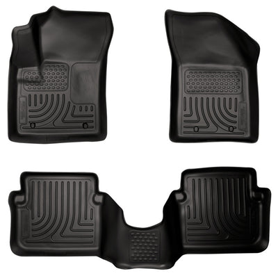 Husky Liners 11-12 Dodge Avenger/Chrysler 200 WeatherBeater Combo Black Floor Liners