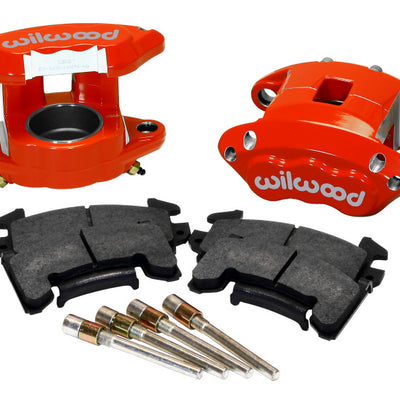 Wilwood D154 Front Caliper Kit - Red 2.50in Piston 1.04in Rotor