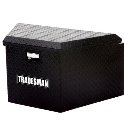 Tradesman Aluminum Trailer Tongue Storage Box (16in.) - Black