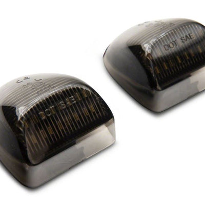 Raxiom 01-13 Chevrolet Silverado/GMC Sierra 1500 Axial Series LED License Plate Lamps- Smoked