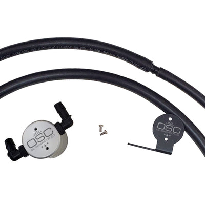 J&L 07-21 Toyota Tundra 5.7L Driver Side Oil Separator 3.0 - Clear Anodized