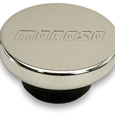 Moroso Oil Filler Cap - 1.22in Diameter - Push-In Type - Chrome Plated
