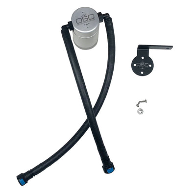 J&L 19-26 Chevrolet Silverado/GMC Sierra 1500 5.3L V8 Driver Side Oil Separator 3.0 - Clear Anod