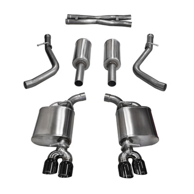 Corsa 2015-2017 Dodge Challenger Sport Cat-Back Dual Rear Exit with Twin 3.5in Black Pro-Series