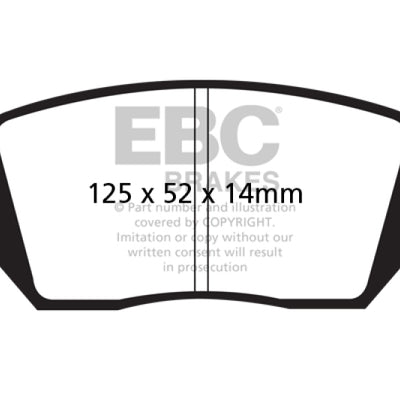 EBC 04-05 Buick Terraza 3.5 FWD Extra Duty Rear Brake Pads