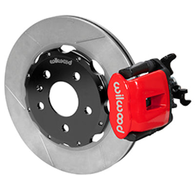 Wilwood 03-08 Audi A4 Caliper-Combination Parking Brake Rear 12.19 Rotor - Red