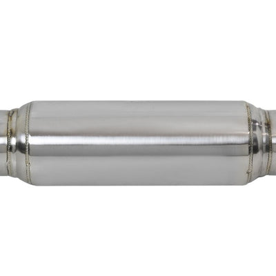 aFe MACH Force-Xp 409 SS Resonator 3in. Inlet/Outlet / 4in. Diameter / 12in. Body / 16in. Length