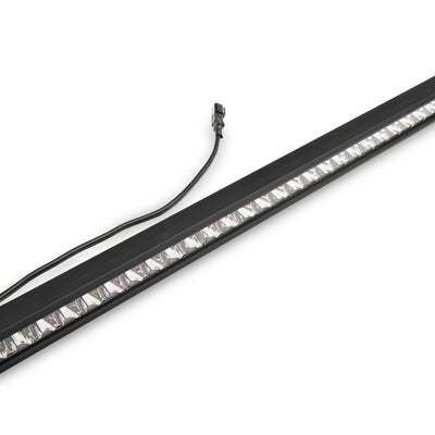 Raxiom 18-23 Jeep Wrangler JL Axial Series 30-In Single Row LED Light Bar w/ Hood Mounting Brackets