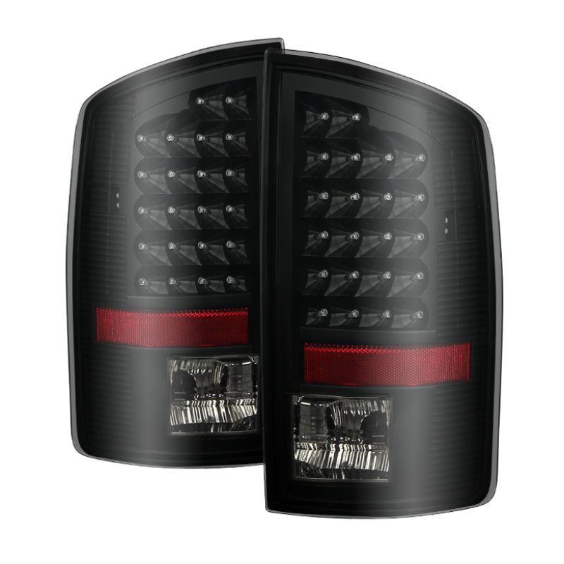 xTune Dodge Ram 07-08 1500 / Ram 07-09 2500/3500 LED Tail Lights Black Smoke ALT-JH-DR07-LED-BKSM