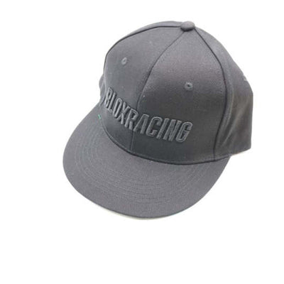 BLOX Racing Snapback Cap Black with Black Logo - Blox Racing - New Style Flat Bill