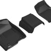 3D MAXpider 19-21 GMC Sierra Silverado Double/Crew Bench Seat Kagu 1st Row Floormats - Black