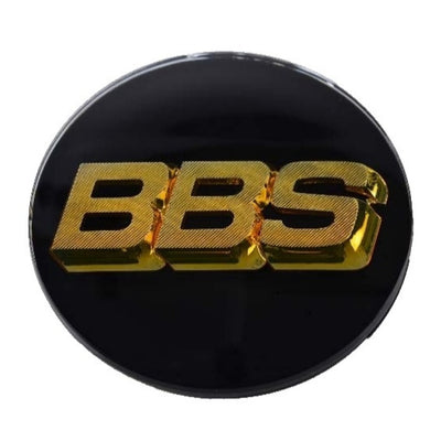 BBS Center Cap 80.6mm Black/Gold -D
