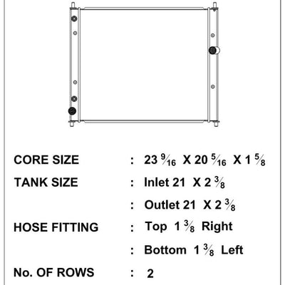 CSF 09-13 Cadillac CTS-V Radiator