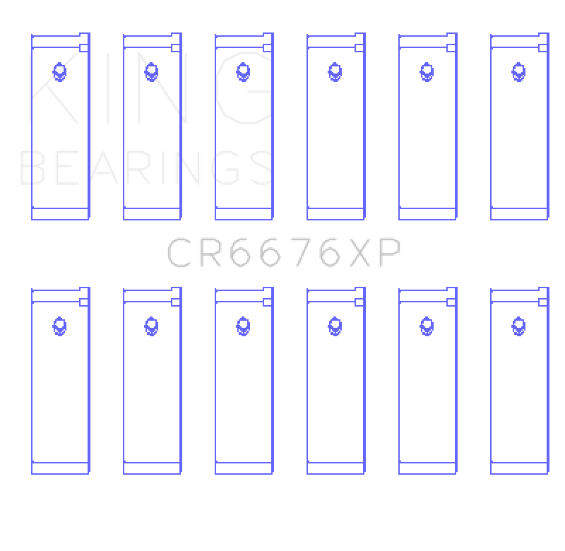 King Engine Bearings Nissan VG30DE/VG30DETT/VG30E/VG30T Performance Rod Bearing Set - Size STDX