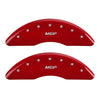 MGP 17-18 Jaguar F-Pace 4 Caliper Covers Engraved Front & Rear MGP Red Finish/Silver Characters