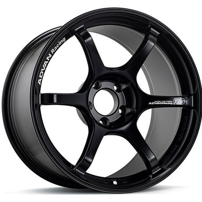 Advan RG-4 18x7.5 +47 5-114.3 Semi Gloss Black Wheel