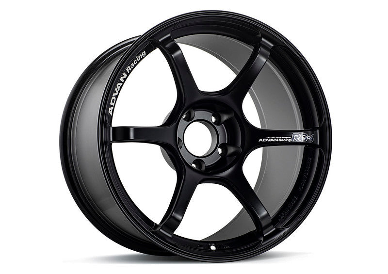 Advan RG-4 18x9 +25 5x114.3 Semi Gloss Black Wheel