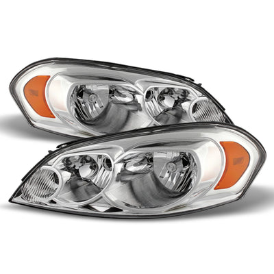 xTune Chevy Impala 06-13 Monte Carlo 06-07 Crystal Headlights Chrome HD-JH-CIM06-AM-C