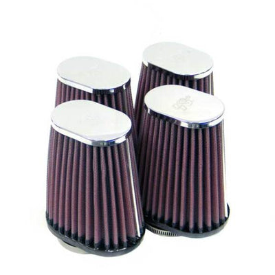 K&N 2in FLG 4 X 2-3/4in B 2 X 3in T 5in L (4 PER BOX) Universal Clamp-On Air Filter