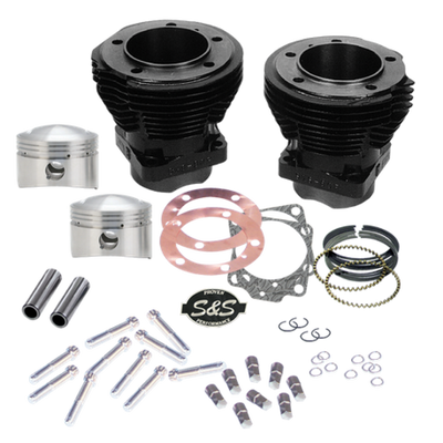 S&S Cycle 79-84 BT 88in Sidewinder 3-5/8in Big Bore Cylinder Kit - Gloss Black