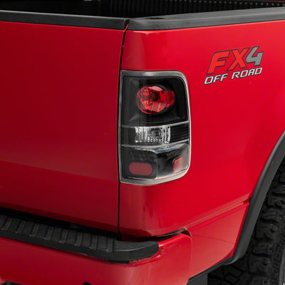 Raxiom 04-08 Ford F-150 Styleside Euro Style Tail Lights- BlkHousing - Red/Clear Lens