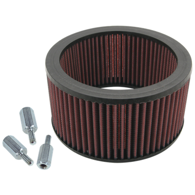 S&S Cycle Super E/G Carbs High Flow Air Filter Kit w/ Spacers For S&S Teardrop Air Cleaner