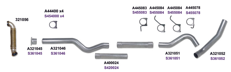 Diamond Eye KIT 4in Catback MRP Single w/ TDP AL 04-05 Chevy/GMC 6.6L Duramax 2500/3500