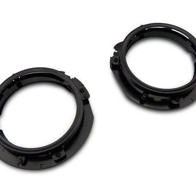 Raxiom 18-23 Jeep Wrangler JL 7-In Headlight Retro-Fit Kit w/ Harness- Blk Housing (Clear Lens)