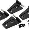 Kentrol 07-18 Jeep Wrangler JK Door Hinge Set 4 Pieces 2 Door - Powdercoat Black