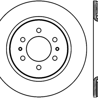 StopTech 10-16 Ford F-150 Slotted & Drilled Front Left Sport Brake Cryo Rotor