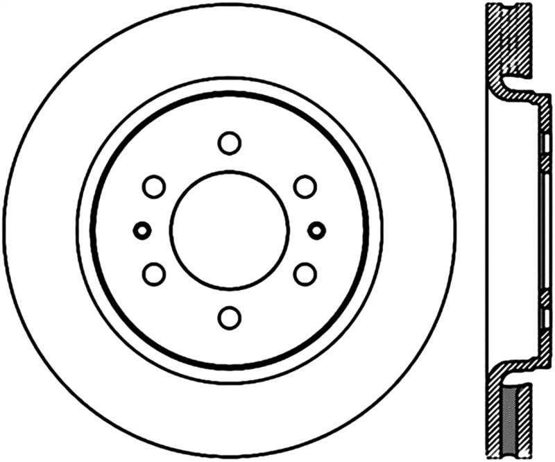 StopTech Slotted Sport Brake Cryo Rotor 07-12 Ford Expedition