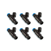 Injector Dynamics 2600-XDS Injectors - 48mm Length - 14mm Top - 14mm Bottom Adapter (Set of 6)