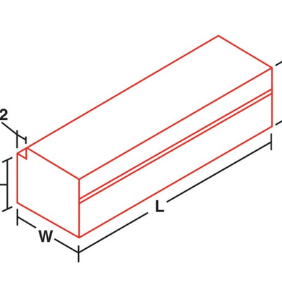 Deezee Universal Tool Box - Specialty Chest Black BT 35InX12InX9In