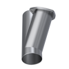 QTP 3.5in Weld-On QTEC Exhaust Cutout Y-Pipe