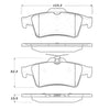 StopTech Street Touring 07-09 Mazdaspeed3 / 06-07 Mazdaspeed6 Rear Brake Pads
