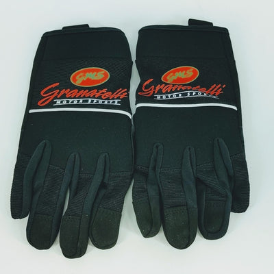 Granatelli Medium Mechanics Work Gloves - Black w/Touch Screen Finger Tips & Granatelli Logo