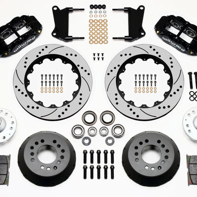 Wilwood Narrow Superlite 6R Front Hub Kit 14.00in Drilled 67-69 Camaro 64-72 Nova Chevelle