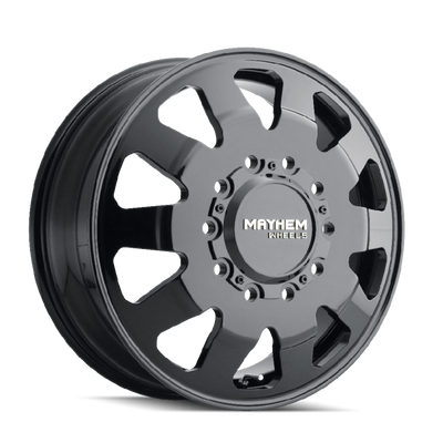 Mayhem 8181 Challenger Dually 22x8.25 / 10x225 BP / 169mm Offset / 170.1mm Hub Full Black Wheel