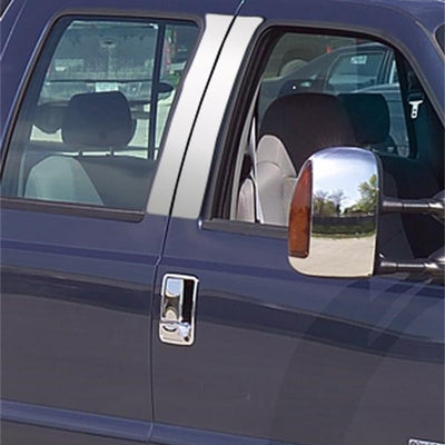 Putco 99-07 Ford SuperDuty (Crew Cab) - 4pcs Stainless Steel Pillar Posts Classic