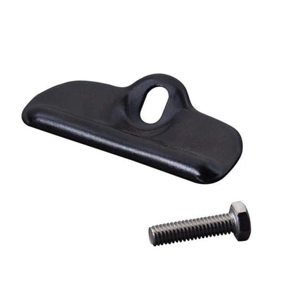 Kentrol 76-86 Jeep CJ Battery Tray Clamp - Powdercoat Black