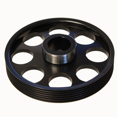 Torque Solution Lightweight Crank Pulley (Black): Hyundai Genesis Coupe 3.8 2010+