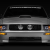 Raxiom 05-09 Ford Mustang Halogen 2010 Style LED Halo Headlights-Blk Hsng(Clear Lens/Excludes GT500)
