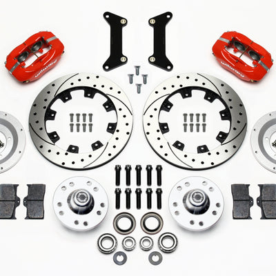 Wilwood Forged Dynalite Front Kit 12.19in Drilled Red 79-87 GM G Body