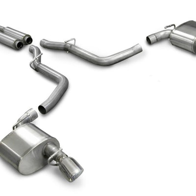 Corsa 2005-2010 Dodge Charger No Towing Hitch SRT-8 6.1L V8 Polished Xtreme Cat-Back Exhaust