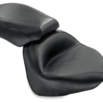 Mustang 02-09 Honda VTX1300 Retro, S & T Wide Touring 2PC Seat - Black