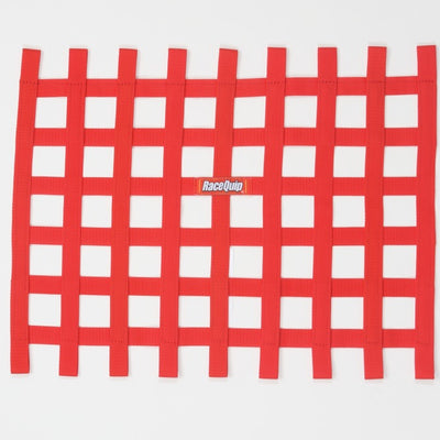 RaceQuip Red Ribbon Window Net