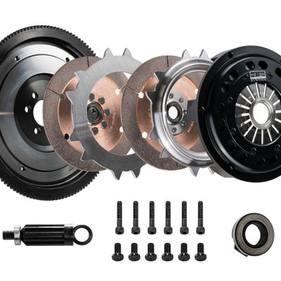 DKM Clutch 11-13 BMW 135i 215mm Ceramic Twin Disc MRX Clutch Kit w/Flywheel (850 ft/lbs Torque)