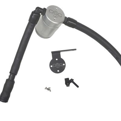 J&L 16-19 Ford Escape 1.5L EcoBoost Passenger Side Oil Separator 3.0 - Clear Anodized