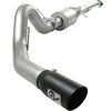 aFe Atlas Exhaust 4in Aluminized Cat-Back w/ 304 SS Black Tip 11-13 Ford F-150 EcoBoost V6 3.5L (tt)