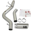 aFe ATLAS 5in DPF-Back Aluminized Steel Exhaust System w/Polished Tips 2017 GM Duramax 6.6L (td) L5P